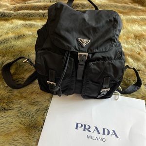Prada Black Nylon Backpack